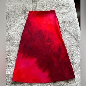 Zara Pink Tiedye Skirt